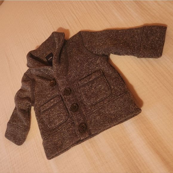 GAP Other - Baby Gap Grey Button-Up Sweater Jacket 3-6m